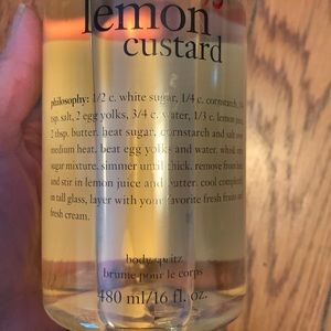 Lemon custard philosophy body spritz